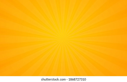 Orange gradient ray burst dot style background vector design