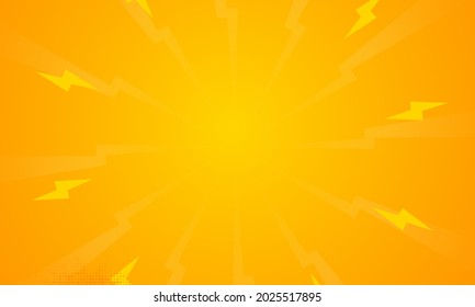 Orange gradient ray burst dot style background vector design