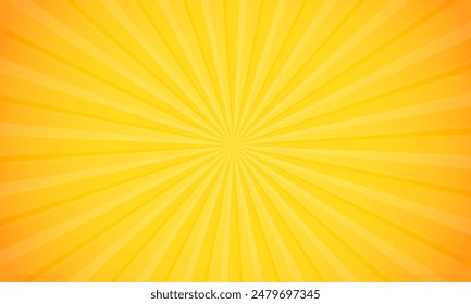 Orange gradient ray burst dot style background vector design