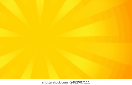 Orange gradient ray burst dot style background vector design
