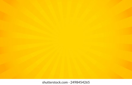 Orange gradient ray burst dot style background vector design