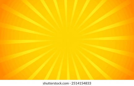 Orange gradient ray burst dot style background vector design