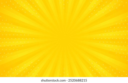 Design de vetor de fundo de estilo de ponto de intermitência de raio de gradiente laranja