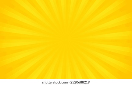 Orange gradient ray burst dot style background vector design