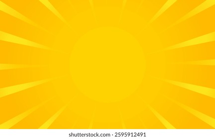 Orange gradient ray burst dot style background vector design