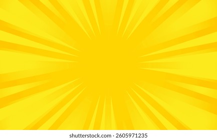 Orange gradient ray burst dot style background vector design