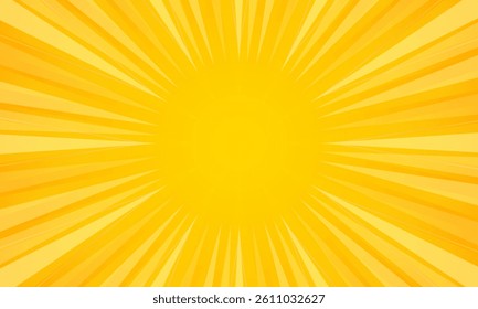 Orange gradient ray burst dot style background vector design
