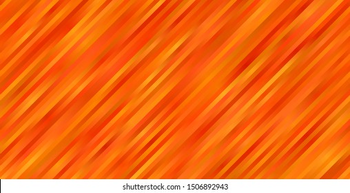 Orange Gradient Stripes Vector Background  Horizontally Seamless Halloween  Fall / Autumn  Thanksgiving Backdrop   Abstract Texture and Diagonal Hatching Strokes  