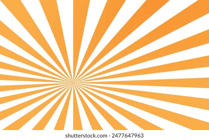 Orange gradient sun rays background for websites, decoration and graphic resources.