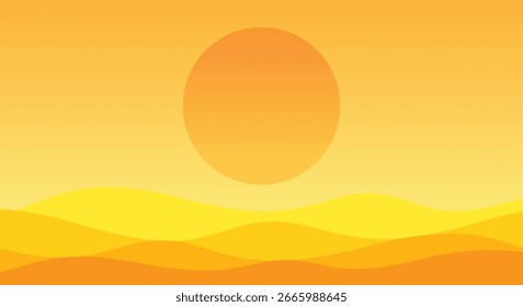 Plano de fundo abstrato de onda de gradiente laranja. Design criativo de verão