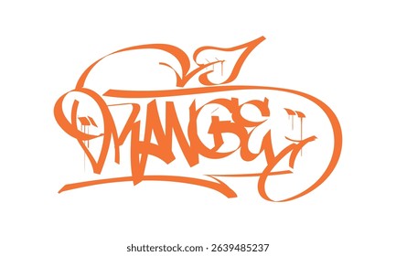 ORANGE graffiti tag style design