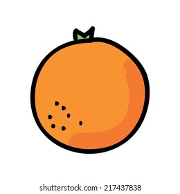 orange graphic design. Vector illustration. 