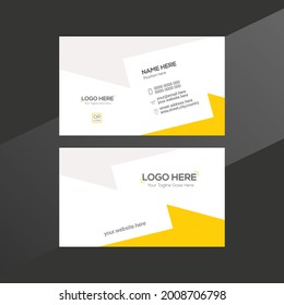 diseño de tarjetas de negocio de vectores de color naranja y gris para cualquier uso de la empresa