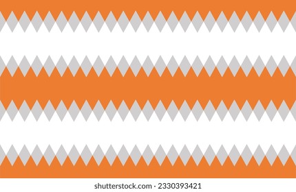 orange gray diamond pattern repeat and endless style, replete image design for fabric printing 