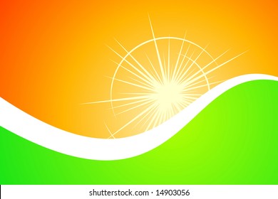 Orange and Green