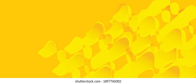 Orange and green abstract geometric background. Simple wave liquid circles and triangles abstract background. Vector illustration for covers, banners, fliers and posters and other designs
