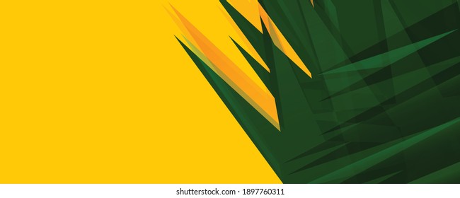 Fondo geométrico abstracto naranja y verde. Sencillos círculos líquidos de ondas y triángulos de fondo abstracto. Ilustración vectorial para cubiertas, pancartas, volantes y carteles y otros diseños
