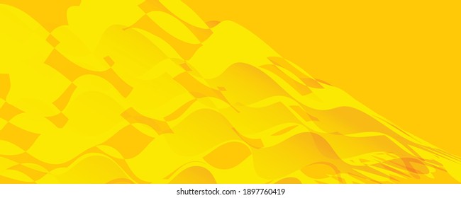 Orange and green abstract geometric background. Simple wave liquid circles and triangles abstract background. Vector illustration for covers, banners, fliers and posters and other designs