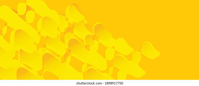 Orange and green abstract geometric background. Simple wave liquid circles and triangles abstract background. Vector illustration for covers, banners, fliers and posters and other designs