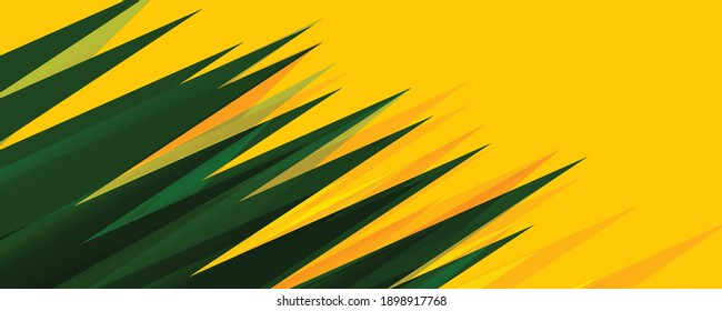 Orange and green abstract geometric background. Simple wave liquid circles and triangles abstract background. Vector illustration for covers, banners, fliers and posters and other designs
