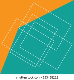Orange and green background