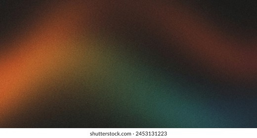 Orange green black dark energy curve , Premium unique motion elegant page noise intensive Holographic blend blurred smooth transitions tone empty presentation design , futuristic minimal modern luxury - Vector στοκ