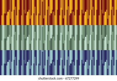 orange, green and blue stripes abstract background illustration