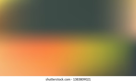 Orange and Green Blurred Background
