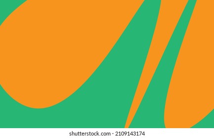 Orange and green color combination background
