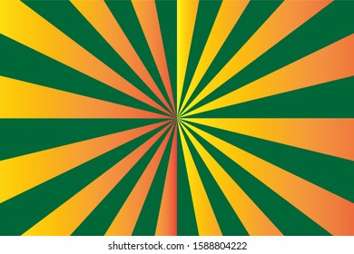 Orange and green color gradient background glowing like the sun