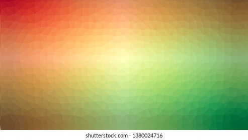 Orange and green Gradient Low poly Triangular Geometric Polygonal Square Blur glass Abstract Vector Background