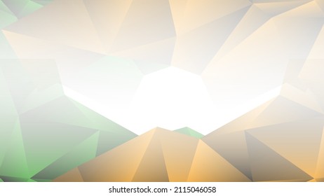 fondo de banner de color naranja y verde bajo, estilo triangular abstracto geométrico ruborizado. plantilla de fondo de diseño gráfico de ilustración vectorial.