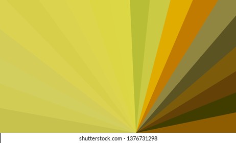 Orange and Green Radial Stripes Background Vector Graphic