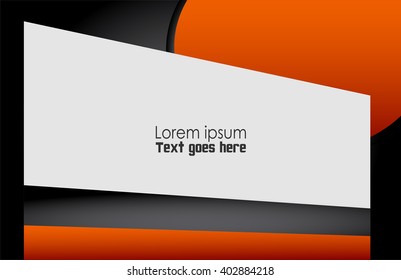 Orange Grey background gray curve line on space shadow overlap and dimension modern texture pattern for text and message website design
