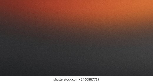 Orange grau schwarz Sonnenuntergangseffekt unscharf, Geräuschintensive holografische Mischung unscharfe weiche Übergänge Ton leere Präsentation Design, futuristische minimale moderne Luxus Premium einzigartige Bewegung elegante Seite