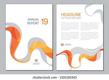 orange and grey on white background
