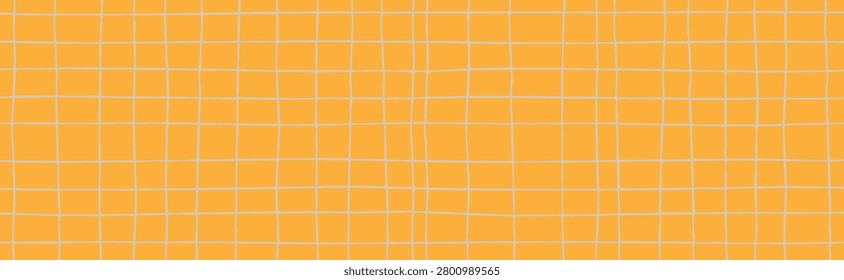 Orange Grid Mesh Pattern - Seamless Net Texture for Sports Background or Fence Design