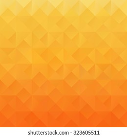 Orange Grid Mosaic Background
