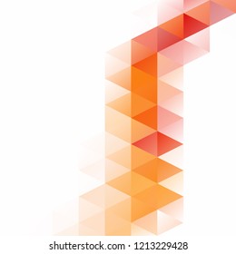 Orange Grid Mosaic Background, Creative Design Templates