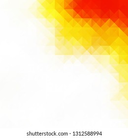 Orange Grid Mosaic Background, Creative Design Templates