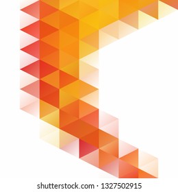 Orange Grid Mosaic Background, Creative Design Templates