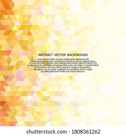 Orange Grid Mosaic Background, Creative Design Templates