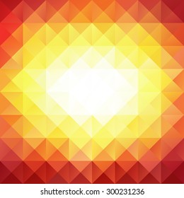 Orange Grid Mosaic Background, Creative Design Templates