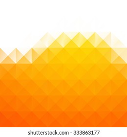 Orange Grid Mosaic Background, Creative Design Template