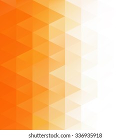 Orange Grid Mosaic Background, Creative Design Templates