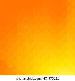 Orange Grid Mosaic Background, Creative Design Templates