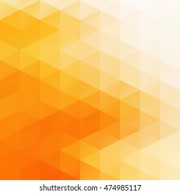 Orange Grid Mosaic Background, Creative Design Templates