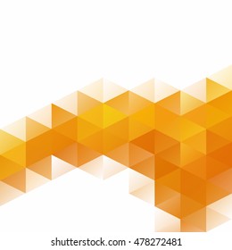 Orange Grid Mosaic Background, Creative Design Templates