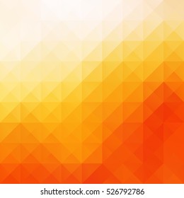 Orange Grid Mosaic Background, Creative Design Templates