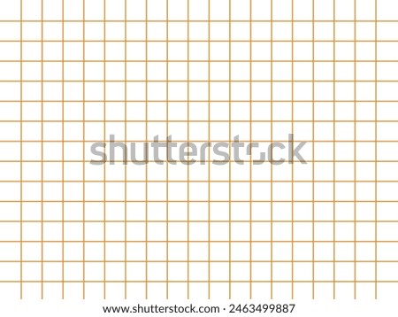 orange grid square graph line full page on white paper background 